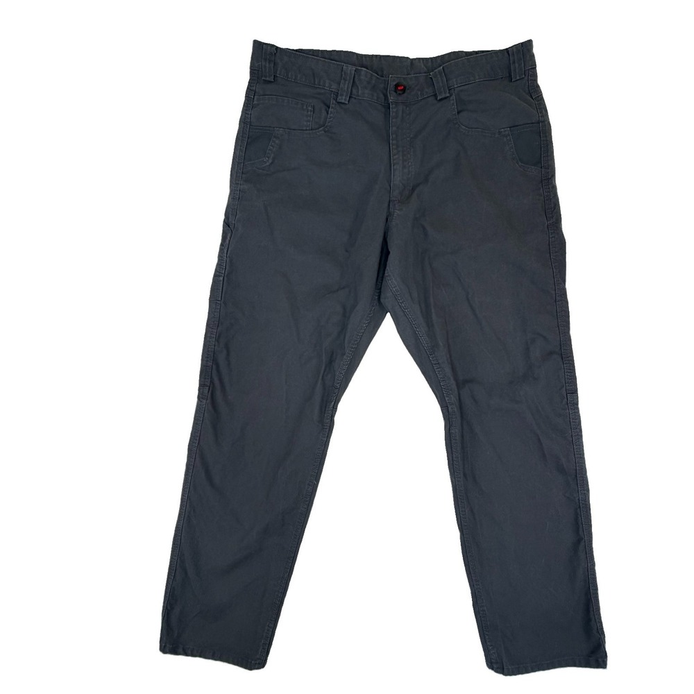 Milwaukee Heavy Duty Canvas Work Men's Pants 40X32 Gray Utility Rugged Stretch